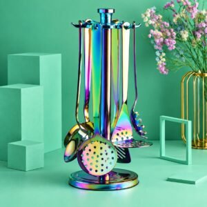 Stainless Steel Kitchen Utensil Set – 6 Piece Cooking Tools Set