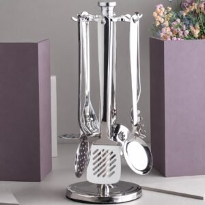 Stainless Steel Kitchen Utensil Set – 6 Piece Cooking Tools Set